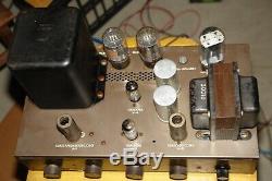 Eico HF-20 6L6 tube Integrated Amplifier Original working Black plate 6L6