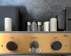 Eico HF-20 Mono Integrated Hifi Audio 6L6GC Tube 20-Watt Power Amplifier 1958