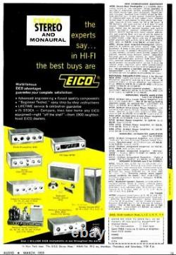 Eico HF-81 EL84 Integrated Stereo Tube Amplifier with HFT-90 Tuner SEE DEMO