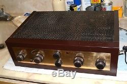 Eico Hf-81 Vacuum Tube Stereo Integrated Amplifier Proserviced Matched Resistors