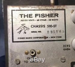 Fisher 510-ST Vintage Stereo Preamp WithTube Mono Amplifier EL84 (6BQ5)