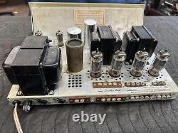 Fisher KX-100 Vintage Tube Integrated Amplifier (As-Is for Parts or Repair)