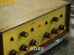 Fisher KX-200 Vacuum Tube Integrated Amplifier, Clean, Excellent with Wood case