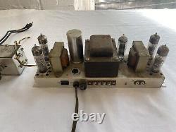 Fisher Stereo Console Tube Amp and Preamp Untested