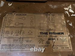 Fisher Stereo Console Tube Amp and Preamp Untested