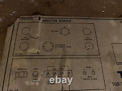 Fisher Stereo Console Tube Amp and Preamp Untested