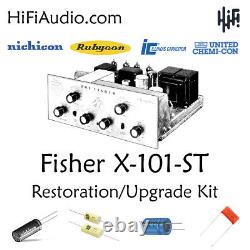 Fisher X101 ST tube amp amplifier restoration repair service rebuild kit fix