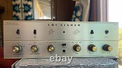 Fisher X-100-B Tube Stereo Integrated Amplifier 7868 12AX7 Works Clean