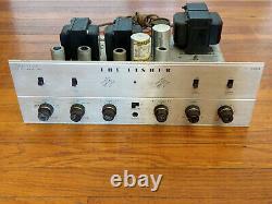 Fisher X-100-B Tube Stereo Integrated Amplifier with Phono Works, Needs Tubes