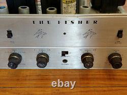 Fisher X-100-B Tube Stereo Integrated Amplifier with Phono Works, Needs Tubes