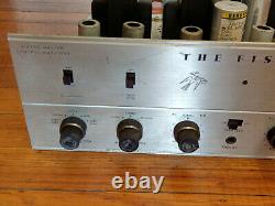 Fisher X-100-B Tube Stereo Integrated Amplifier with Phono Works, Needs Tubes