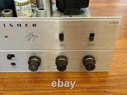 Fisher X-100-B Tube Stereo Integrated Amplifier with Phono Works, Needs Tubes