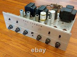 Fisher X-100-B Tube Stereo Integrated Amplifier with Phono Works, Needs Tubes