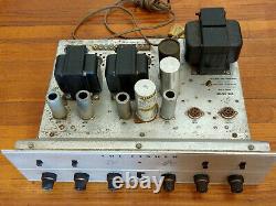 Fisher X-100-B Tube Stereo Integrated Amplifier with Phono Works, Needs Tubes