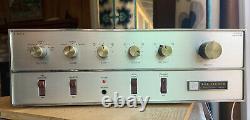 Fisher X-100-C Tube Stereo Integrated Amplifier 7868 12AX7 Works Great Clean