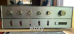 Fisher X-100-C Tube Stereo Integrated Amplifier 7868 12AX7 Works Great Clean