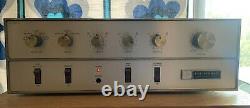 Fisher X-100-C Tube Stereo Integrated Amplifier 7868 12AX7 Works Great Clean