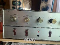 Fisher X-100-C Tube Stereo Integrated Amplifier 7868 12AX7 Works Great Clean