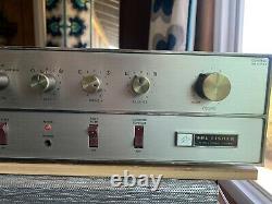 Fisher X-100-C Tube Stereo Integrated Amplifier 7868 12AX7 Works Great Clean