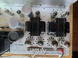 Fisher X-100-C Tube Stereo Integrated Amplifier 7868 12AX7 Works Great Clean