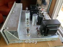 Fisher X-100-C Tube Stereo Integrated Amplifier 7868 12AX7 Works Great Clean