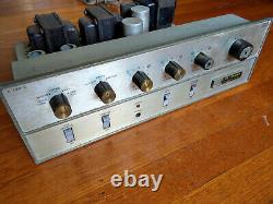 Fisher X-100-C Tube Stereo Integrated Amplifier with Phono Works, Needs Tubes
