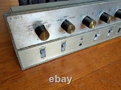 Fisher X-100-C Tube Stereo Integrated Amplifier with Phono Works, Needs Tubes