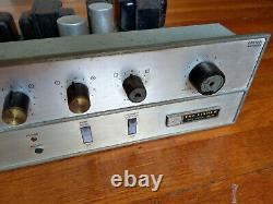 Fisher X-100-C Tube Stereo Integrated Amplifier with Phono Works, Needs Tubes