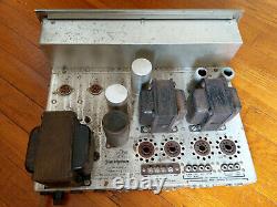 Fisher X-100-C Tube Stereo Integrated Amplifier with Phono Works, Needs Tubes