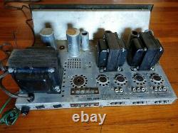 Fisher X-100 Tube Integrated Amplifier For Parts/Services