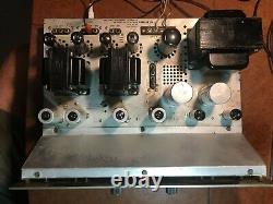 Fisher X-100 Tube Stereo Integrated Amplifier EL84 12AX7 Works Great Clean