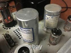 Fisher X-100 Tube Stereo Integrated Amplifier EL84 12AX7 Works Great Clean