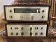 Fisher X-100 Tube Amp And Fm-200b Tube Tuner With Original Wooden Cabinets