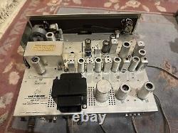 Fisher X-100 tube amp and FM-200B tube tuner with original wooden cabinets