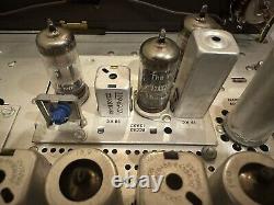 Fisher X-100 tube amp and FM-200B tube tuner with original wooden cabinets