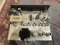 Fisher X-100 tube amp and FM-200B tube tuner with original wooden cabinets