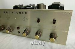 Fisher X-100b Stereo Tube Integrated Amplifier Serviced Tested Sounds Superb