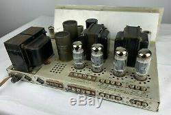 Fisher X-100b Stereo Tube Integrated Amplifier Serviced Tested Sounds Superb