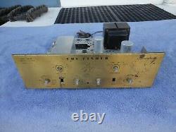 Fisher X-101 Stereo Integrated Tube Amplifier 7189 Output Tubes (the 101) Brass