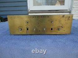 Fisher X-101 Stereo Integrated Tube Amplifier 7189 Output Tubes (the 101) Brass