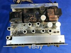 Fisher X-202-B Stereo Tube Amplifier For Parts Not Working