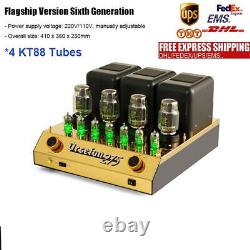 Flagship Version 6th Generation HiFi Electronic Tube Power Amplifier 4 KT88 Tube