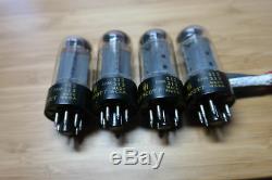 Four 4 Matched SCOTT 7591 Quad Tubes Strong and Matched