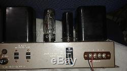 Grommes 60-PG integrated tube amplifier with6L6 tubes, working, good cosmetics