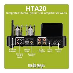 HTA20 Integrated Stereo Hybrid Hi-Fi Vacuum Tube Class A/B Amplifier 20 Watts