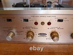 H. H. SCOTT STEREOMASTER 299A Integrated Tube Amplifier, Original Tubes Works