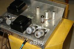 H. H. SCOTT TYPE 99 D 6L6 tube Integrated Amplifier working