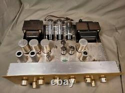 H. H. Scott 210-F EL34 Dynaural Tube Integrated Lab Amplifier Clean & Restored