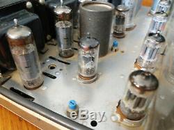 H. H. Scott 222-B Tube Integrated Amplifier with Phono Works, Vintage Tubes