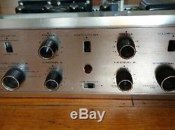 H. H. Scott 222-B Tube Stereo Integrated Amplifier with Phono, Vintage Tubes